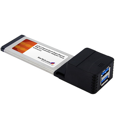 Carte Adaptateur ExpressCard vers 2 Ports USB 3.0 avec Support UASP