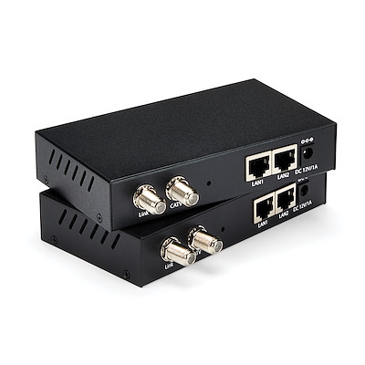 Gigabit Ethernet over Coaxial Unmanaged Network Extender Kit - 2.4km