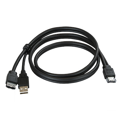 3' eSATA+USB Combo Port to eSATA Male & USB Mini-B Male SAT-3003 