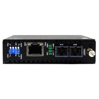StarTech ET91000SC2B 1000 Mbps Gigabit Ethernet Multi Mode Fiber Media Converter