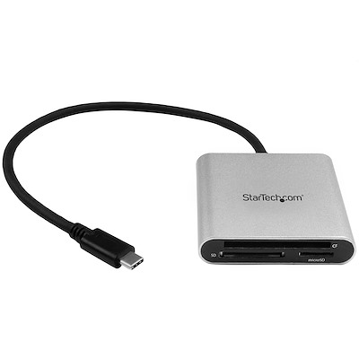USB 3.0 multi-flashminneskortläsare/skrivare med USB-C - SD, microSD, CompactFlash