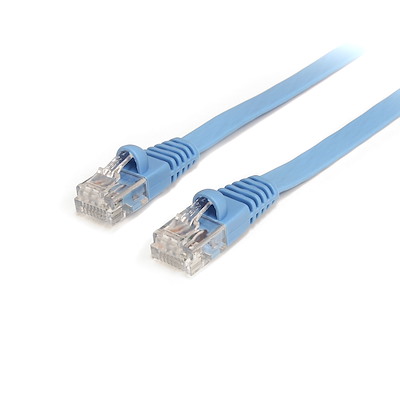 Flat Cat5e UTP Patch Cable (Blue)