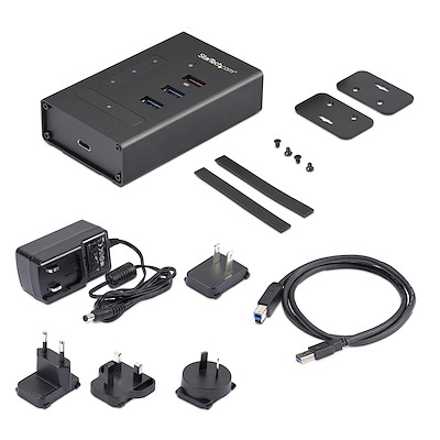 4 Port USB 3.0 Hub - USB Type-A to 1x USB-C & 3x USB-A