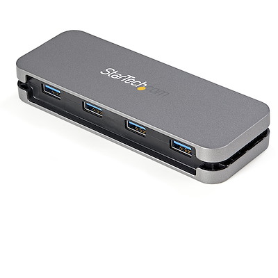 Silver USB C Hub etc USB 3.0 Hub Portable Super Speed 4-Port USB 3.0 HUB Splitter for PC Laptop Tablet 
