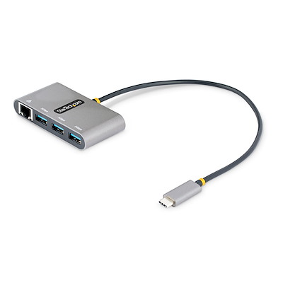Convertisseur USB HUB Type-C - 3 Ports USB + RJ-45 10/100/1000MBPS