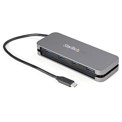 4ポートUSB-Cハブ／4x USB-A／USB 3.2 Gen 1 (5Gbps)準拠Type-Cハブ／バスパワー対応／28.5cmケーブル