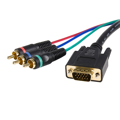 HD15 to Component RCA Breakout Cable Adapter - M/M