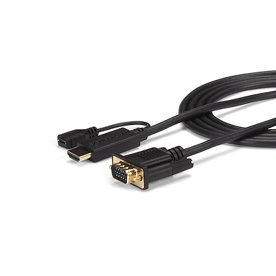 3 ft HDMI to VGA Active Converter Cable - HDMI to VGA Adapter - 1920x1200 or 1080p