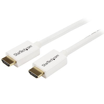3m CL3 Rated HDMI Cable met Ethernet, 4K 30Hz UHD High Speed HDMI Kabel, Ultra HD HDMI Kabel voor Wandinstallaties, 10.2 Gbps, HDMI 1.4 Video/Display Kabel, 30AWG, White