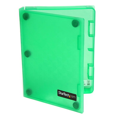 Case protettivo per dischi rigidi antistatico 2,5'' - colore verde (3 pz.)