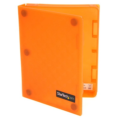 2.5in Anti-Static Hard Drive Protector Case - Orange (3pk)