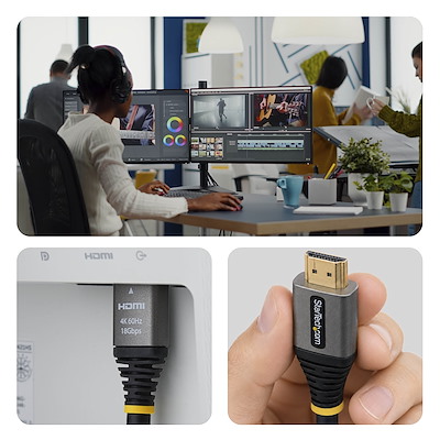 HDMI 2.0ケーブル／5m／4K60Hz／プレミアム認証／HDR10／イーサネット
