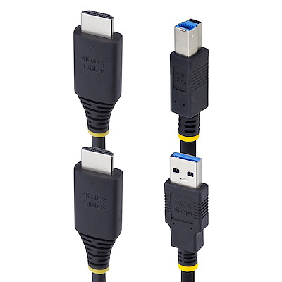 HDMI 4K60HzとUSB 5Gbpsケーブルを1つに統合し、コンピューターとKVM