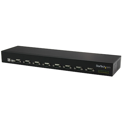 Hub série RS232 à 8 ports - Adaptateur USB vers 8x DB9 RS232 à montage en rack