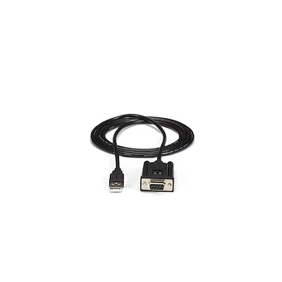 USB - RS232C シリアル変換ケーブル／1.8m／クロス／1x D-Sub 9