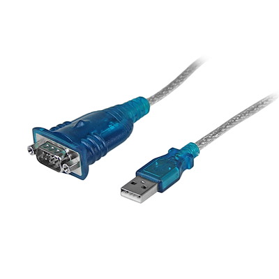 Cable Adaptador USB a Serial RS232 de 1 Puerto Serial DB9 - Macho a Macho