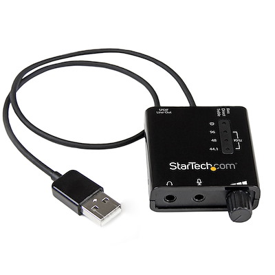 USB Stereo Audio Adapter External Sound Card with SPDIF Digital Audio and Stereo Mic