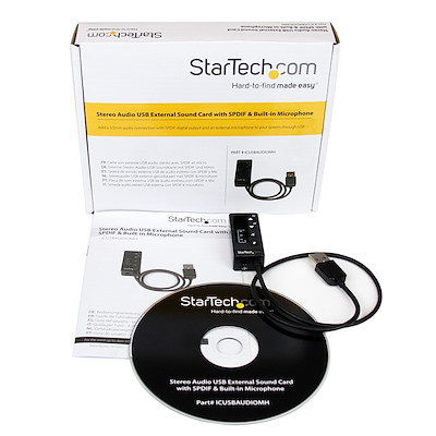 Scheda Audio Esterna USB Startech ICUSBAUDIOB Nero – LA MAISON