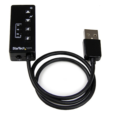 USB stereo-audio-adapter externt ljudkort med digital SPDIF-audio och inbyggd mikrofon