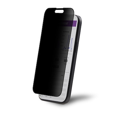 Pellicola Vetro Antispia Privacy Per IPhone 13/14/15 – Pro Max/Plus – Confezione 2