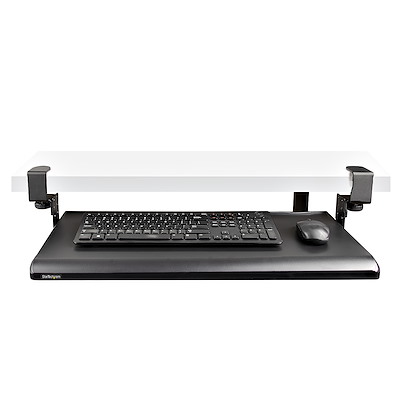 Under-Desk Keyboard Tray - Adj. Keyboard Drawer Up to 26.5lb