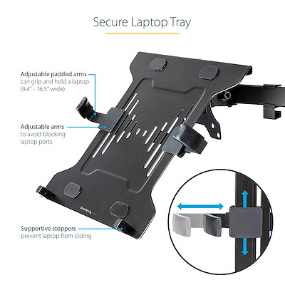 Support VESA Pour Ordinateur Portable 100x100 Mm – Fixation Solide Et Ventilée Pour Bras De Montage