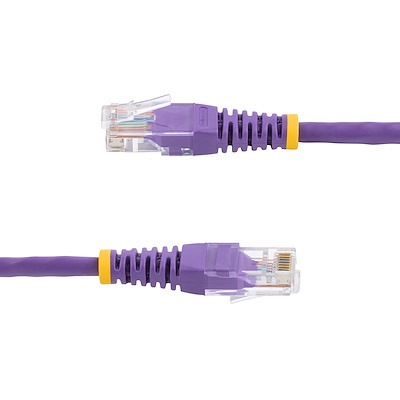 10ft RJ45 Cat5e Ethernet/Networ​k UTP Cable/Cord/Wire​{PURPLE notCCA ALL COPPER 
