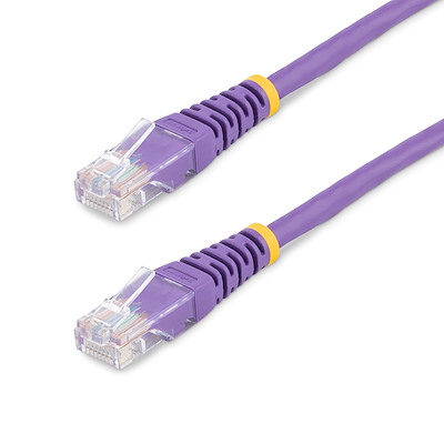 50FT Cat5e 350MHz UTP Ethernet Network Cable Purple Electronics 