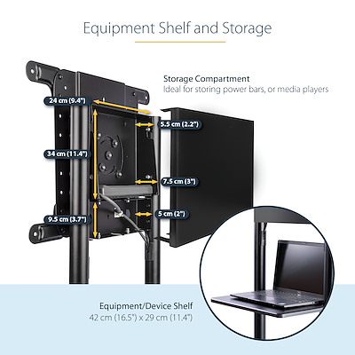 PSK MEGA STORE - StarTech.com Carrello porta TV con ruote