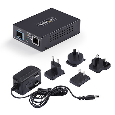 Connect a high-speed copper (10GBASE-T) network to a fiber