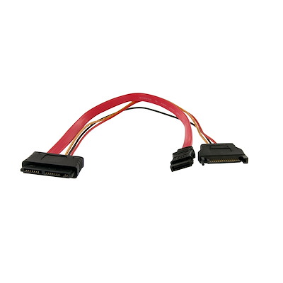 12in Micro SATA to SATA with SATA Power Adapter Cable