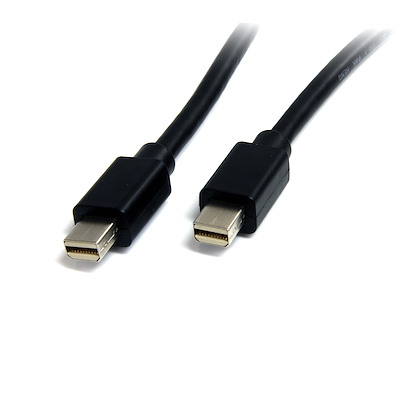 Mini DisplayPort 1.2ケーブル／2m／4K60Hz／Thunderbolt 2ポート互換／21.6Gbps HBR2／mDPオス -  mDPオス／ブラック／ミニディスプレイポート／モニターケーブル