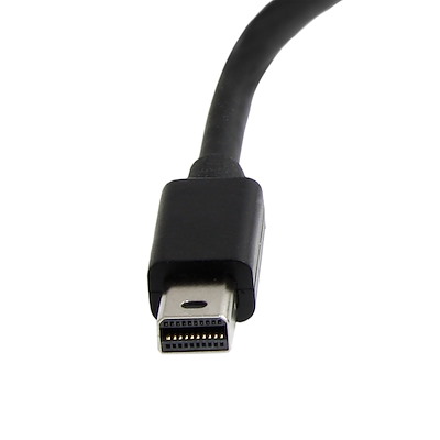 Mini DisplayPort 1.2 - DVI 変換アダプター／1920x1200（1080p）／アクティブ／DVI - D  シングルリンク／Thunderbolt 1 & 2／ブラック／Mac & PC／mDP モニター 変換コネクター／ミニ ディスプレイポート コンバーター