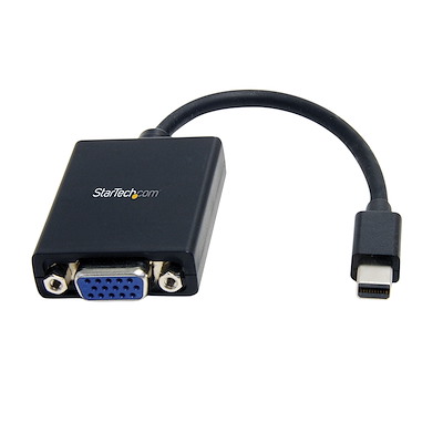 Mini DisplayPort to VGA Adapter - Active Mini DP to VGA Converter - 1080p Video - VESA Certified - mDP or Thunderbolt 1/2 Mac/PC to VGA Monitor/Display - mDP 1.2 to VGA Dongle