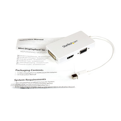 Mini DisplayPort - VGA/ DVI/ HDMI変換アダプタ - Displayport