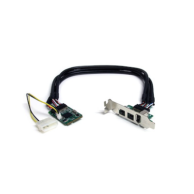 3 Port 2b 1a 1394 Mini PCI Express FireWire Card Adapter