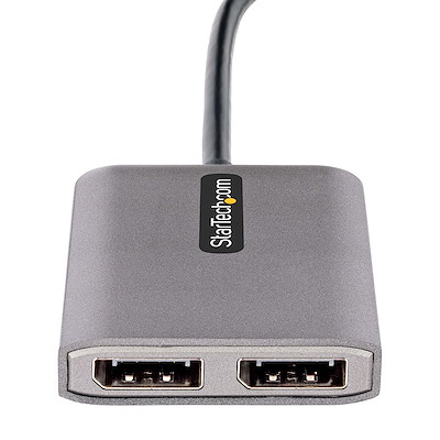 2-Port USB-C to DisplayPort MST Hub, 4K - USB-Cビデオアダプタ