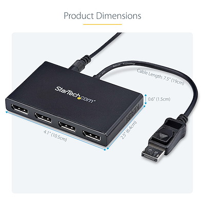 MSTハブ DisplayPort - 4ポート DisplayPort - Displayportコンバータ- DP - DVI、DP - HDMI、 DP - VGA | StarTech.com 日本