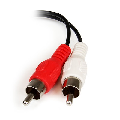 StarTech.com Câble Adaptateur Audio Mini-Jack 3.5mm Mâle vers 2x RCA /  Cinch Femelle