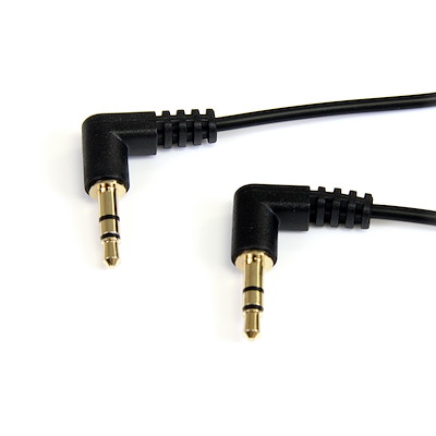 Selected Slim 3.5mm Right Angle Stereo Audio Cable - M/M