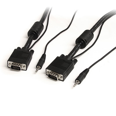 50 ft Coax High Resolution Monitor VGA Cable with Audio HD15 M/M