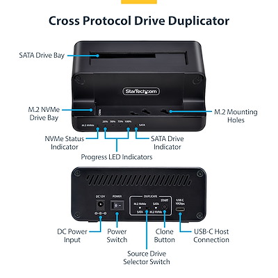 ホストパソコン不要でM.2 NVMeドライブをコピー。USB接続時には