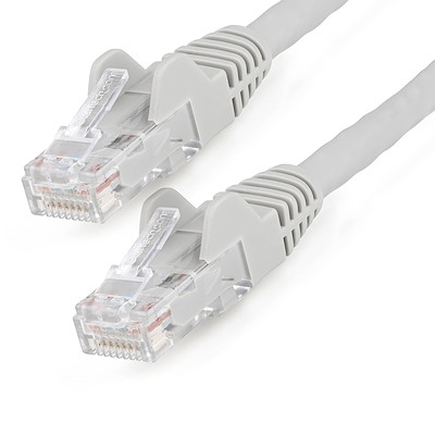 1m CAT6 Ethernet Cable - LSZH (Low Smoke Zero Halogen) - 10 Gigabit 650MHz 100W PoE RJ45 10GbE UTP Network Patch Cord Snagless with Strain Relief - Grey, CAT 6, ETL Verified, 24AWG