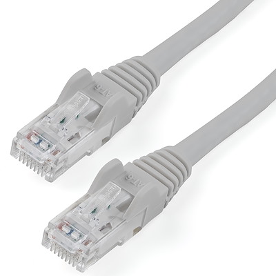1.5m CAT6 Ethernet Cable - Grey CAT 6 Gigabit Ethernet Wire -650MHz 100W PoE RJ45 UTP Network/Patch Cord Snagless w/Strain Relief Fluke Tested/Wiring is UL Certified/TIA