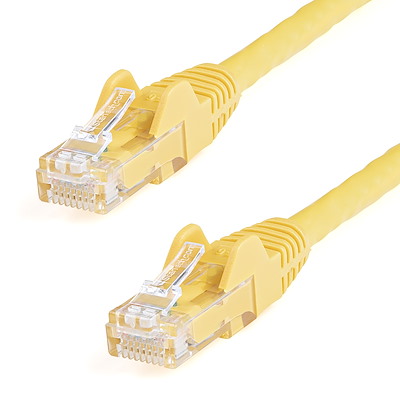 1.5m CAT6 Ethernet Cable - Yellow CAT 6 Gigabit Ethernet Wire -650MHz 100W PoE RJ45 UTP Network/Patch Cord Snagless w/Strain Relief Fluke Tested/Wiring is UL Certified/TIA