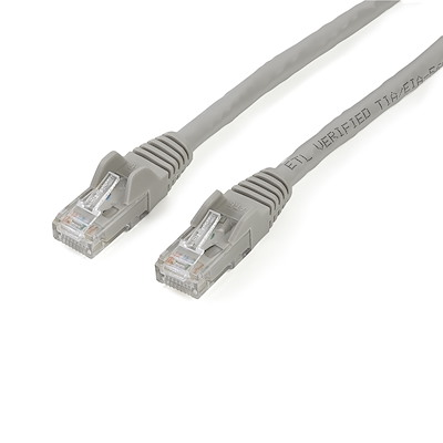 2m CAT6 Ethernet Cable - Grey CAT 6 Gigabit Ethernet Wire -650MHz 100W PoE RJ45 UTP Network/Patch Cord Snagless w/Strain Relief Fluke Tested/Wiring is UL Certified/TIA
