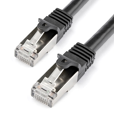 Cat6 Patch Cable - Shielded (SFTP) - 1 m, Black