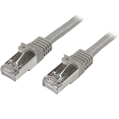 Cat6 patchkabel - 1m grijs - Shielded (SFTP) snagless gigabit netwerkkabel