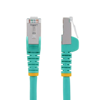 Network Cable 6ft LSZH Shielded - 10Gbps 500MHz 100W PoE++ Aqua
