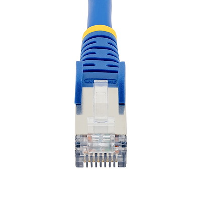 HB-DIGITAL Cavo Ethernet CAT.8 Piatto 0,25m – 40Gbps 2000MHz, U/FTP, LSZH, Profilo Slim, Bianco Per PC Router Switch - 5